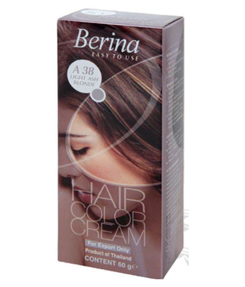 Berina HAIR COLOR CREAM A38 LIGHT ASH BLONDE Permanent Hair Color Blonde 60 g: Buy Berina HAIR COLOR CREAM A38 LIGHT ASH BLONDE Permanent Hair Color Blonde 60 g at Best Prices Berina HAIR COLOR CREAM A38 LIGHT ASH BLONDE Permanent Hair Color Blonde 60 g: Buy Berina HAIR COLOR CREAM A38 LIGHT ASH BLONDE Permanent Hair Color Blonde 60 g at Best Prices