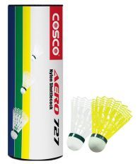 Cosco Badminton Racquet (Pair of 2) With Shuttle Cock Pack of 6 pcs