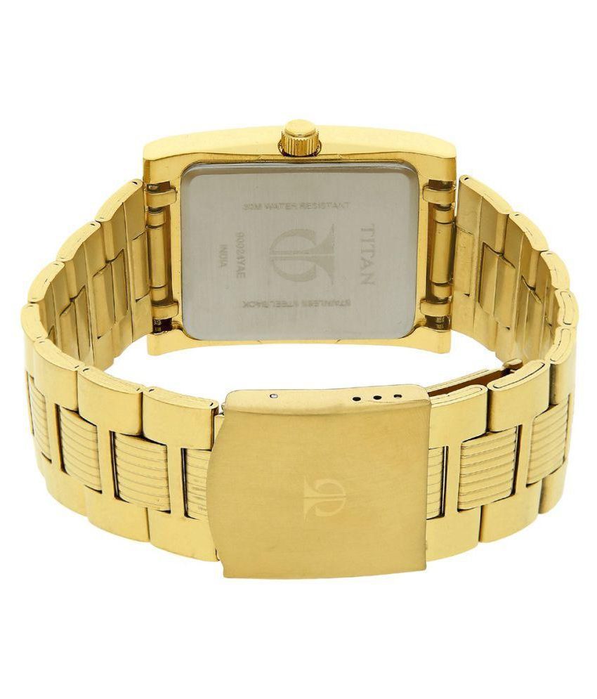 Titan Golden Analog Watch - Buy Titan Golden Analog Watch Online at