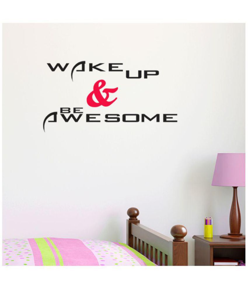     			Happysticky Quotes Vinyl Multicolour Wall Stickers