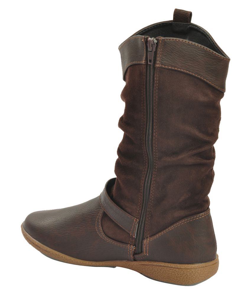 brown slouch boot