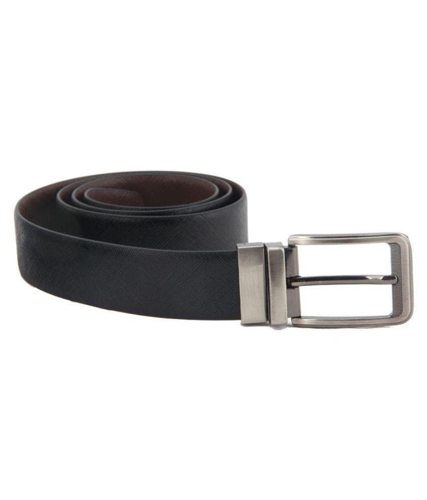 Intouch Black Leather Formal Belts: Buy Online at Low Price in India ...