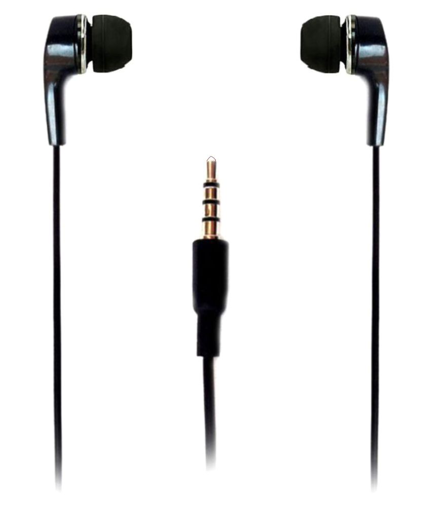 FJCK For Samsung High bass sound In Ear Wired Earphones With Mic White