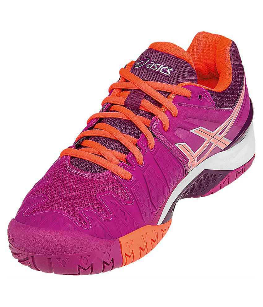 Asics Gel Resolution 6 Pink Male Non-Marking Shoes - Buy Asics Gel ...