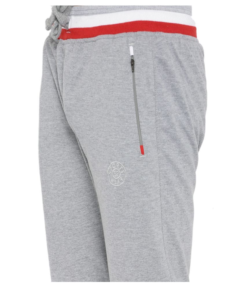 Sports 52 Wear Light Grey Cotton Blend Tracksuit Single - Buy Sports 52