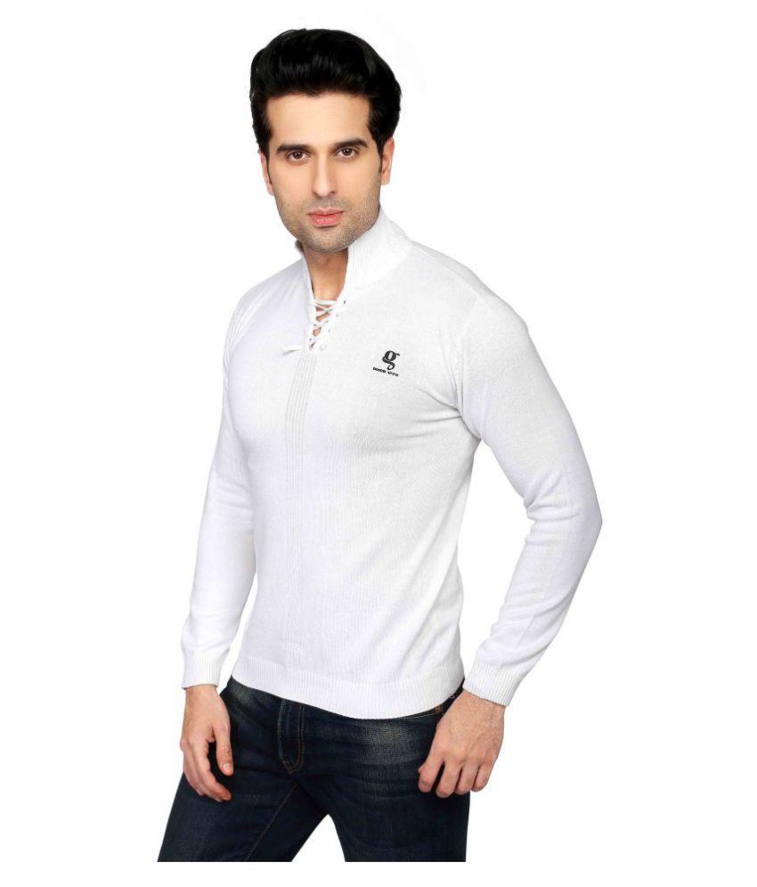 plain high neck t shirt