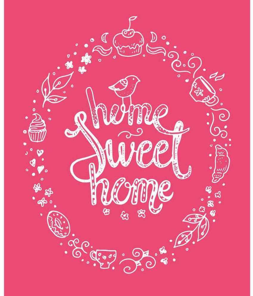 Pitaara Box Home Sweet Home PVC Vinyl Pink Wall Stickers Buy Pitaara