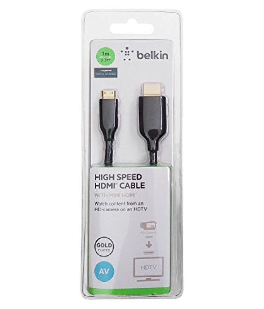 Belkin HDMI Cable with mini HDMI 1 Meter (F3Y027qe1M) Buy Belkin