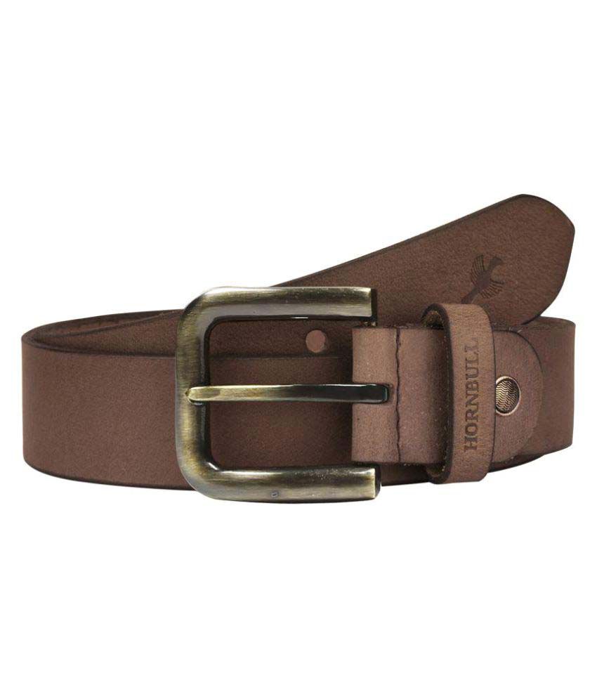 Hornbull Brown Leather Casual Belts: Buy Online at Low Price in India - Snapdeal