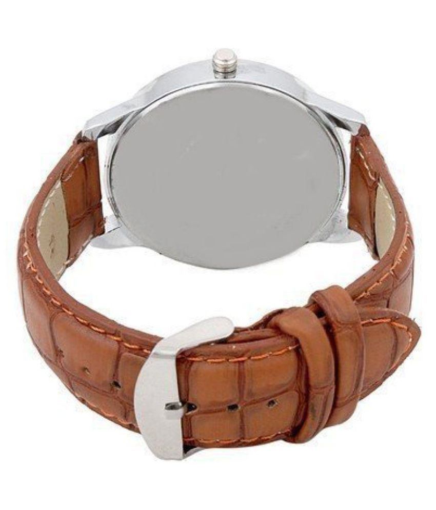 Asgard Brown Leather Analog Watch - Buy Asgard Brown Leather Analog