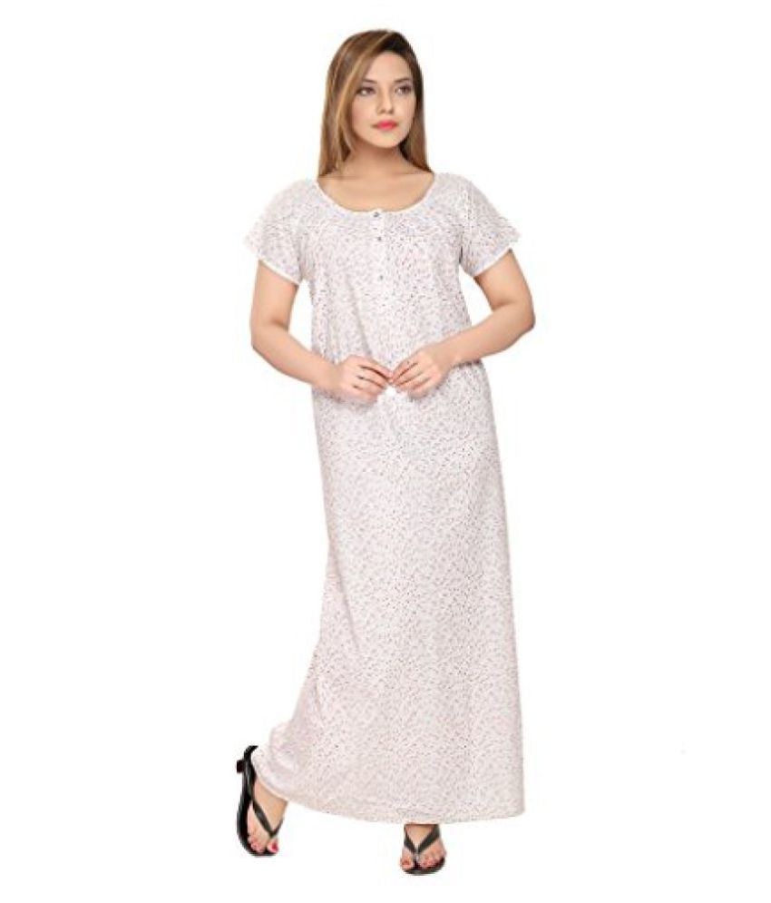 sleeveless front open nighty
