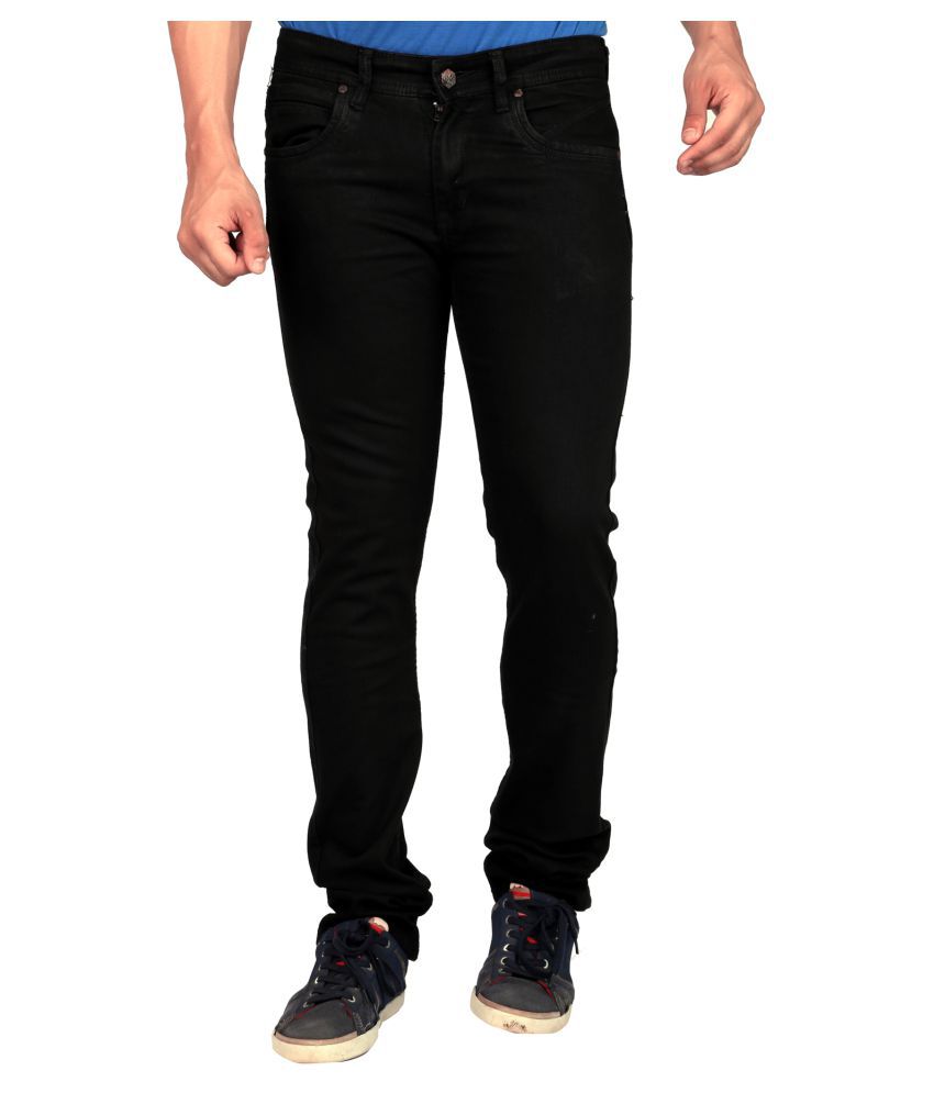 Gabon Black Slim Jeans - Buy Gabon Black Slim Jeans Online at Best ...