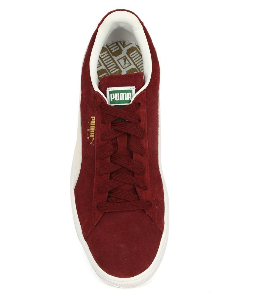 puma suede classic maroon