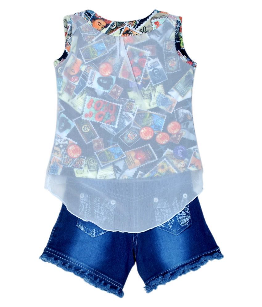 Design Partywear Top \u0026 Denim Hot Pant 