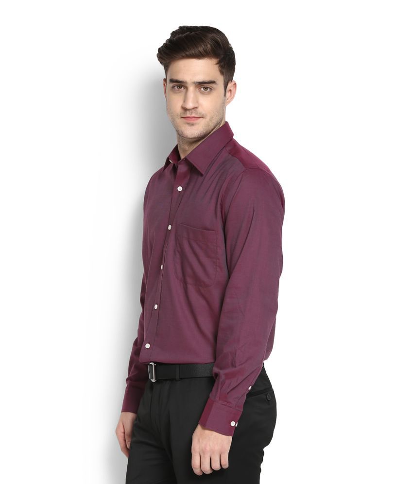  Arrow  Maroon Formal Regular Fit Shirt  Buy Arrow  Maroon 