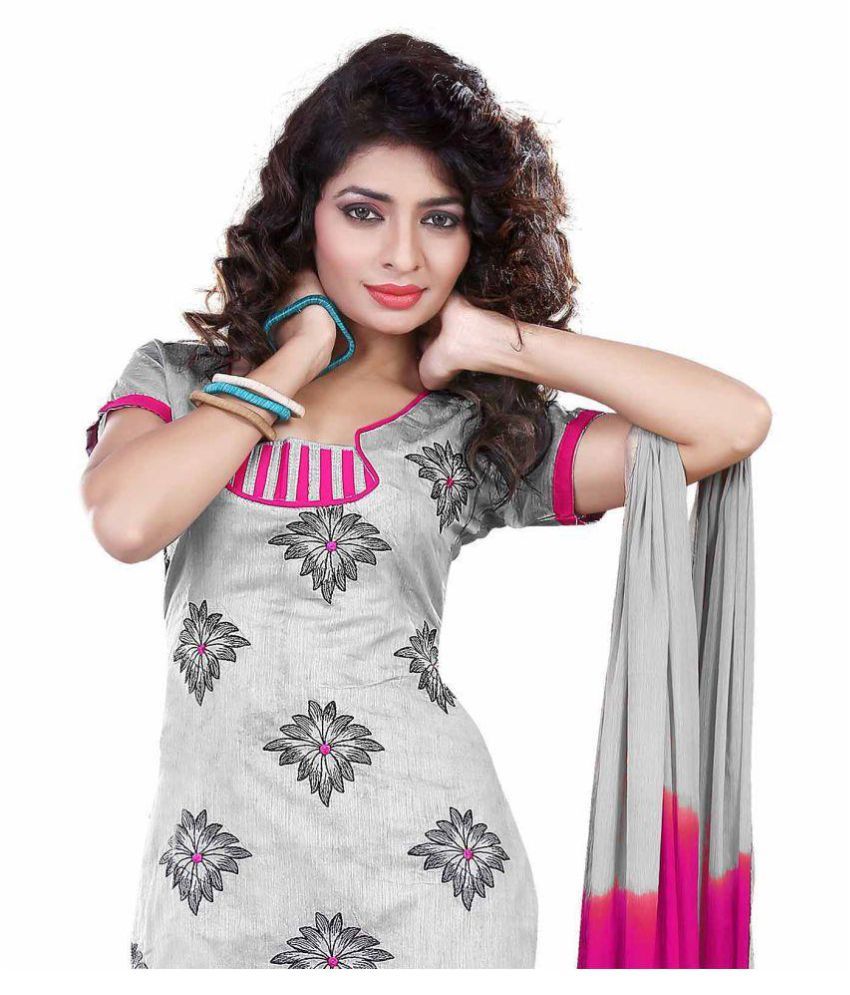 pink and grey frock