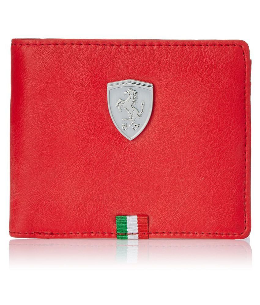 puma red wallet