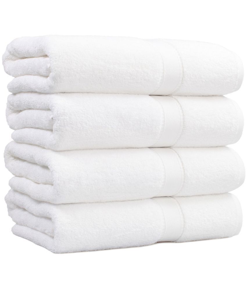     			RBK Set of 4 Cotton Bath Towel White