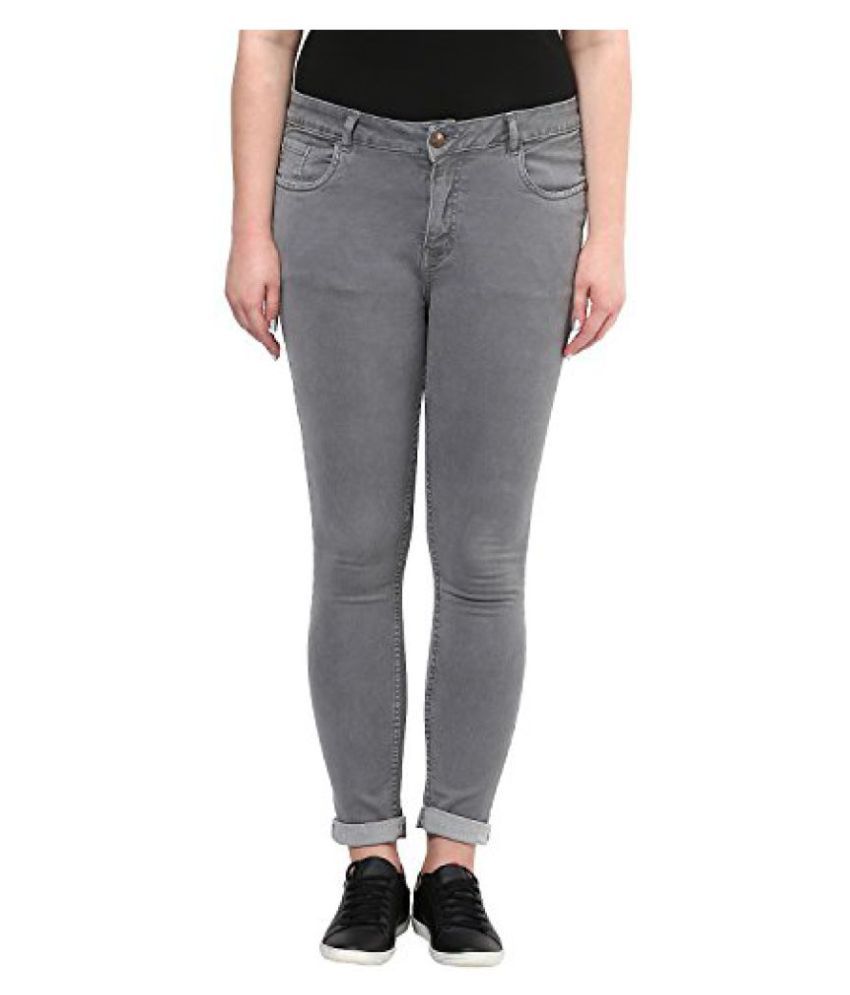 grey colour cotton jeans