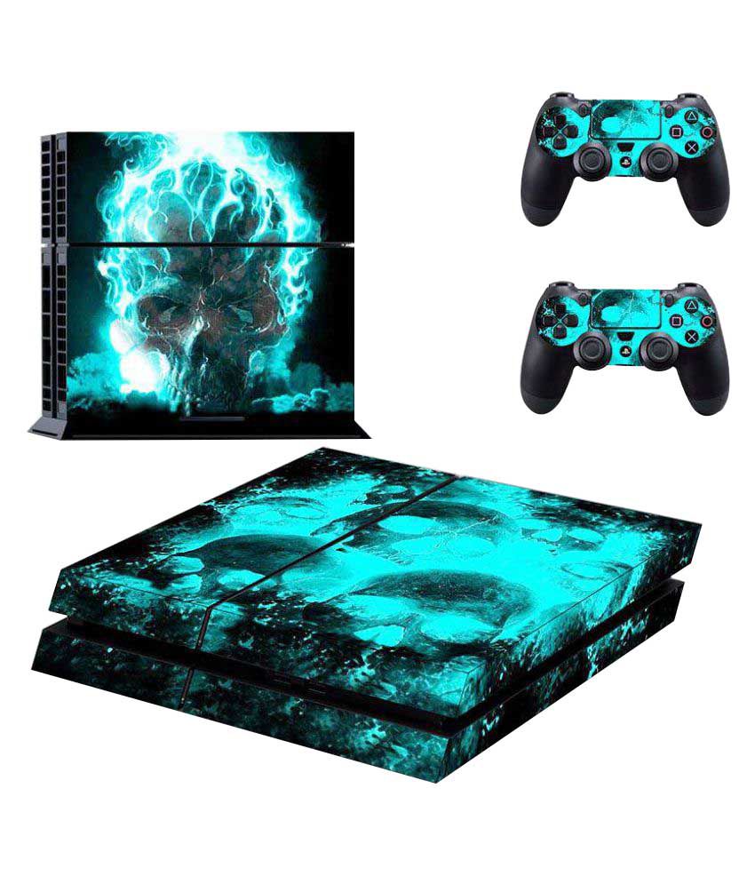     			Elton Multicolour Skull Theme 3M Skin Cover for PS4 Console and Controllers