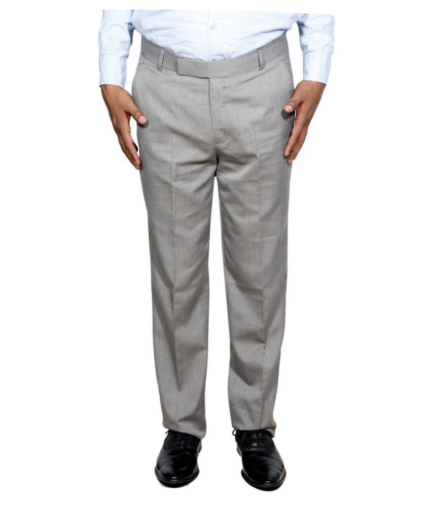 Indiweaves Mens 3 Rayon Formal Trousers 
