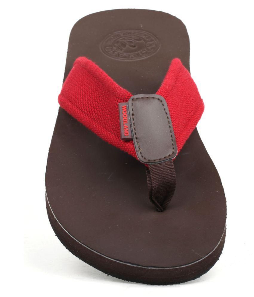 Woodland FF 2007116 Red Daily Slippers Price in India- Buy Woodland FF 2007116 Red Daily 