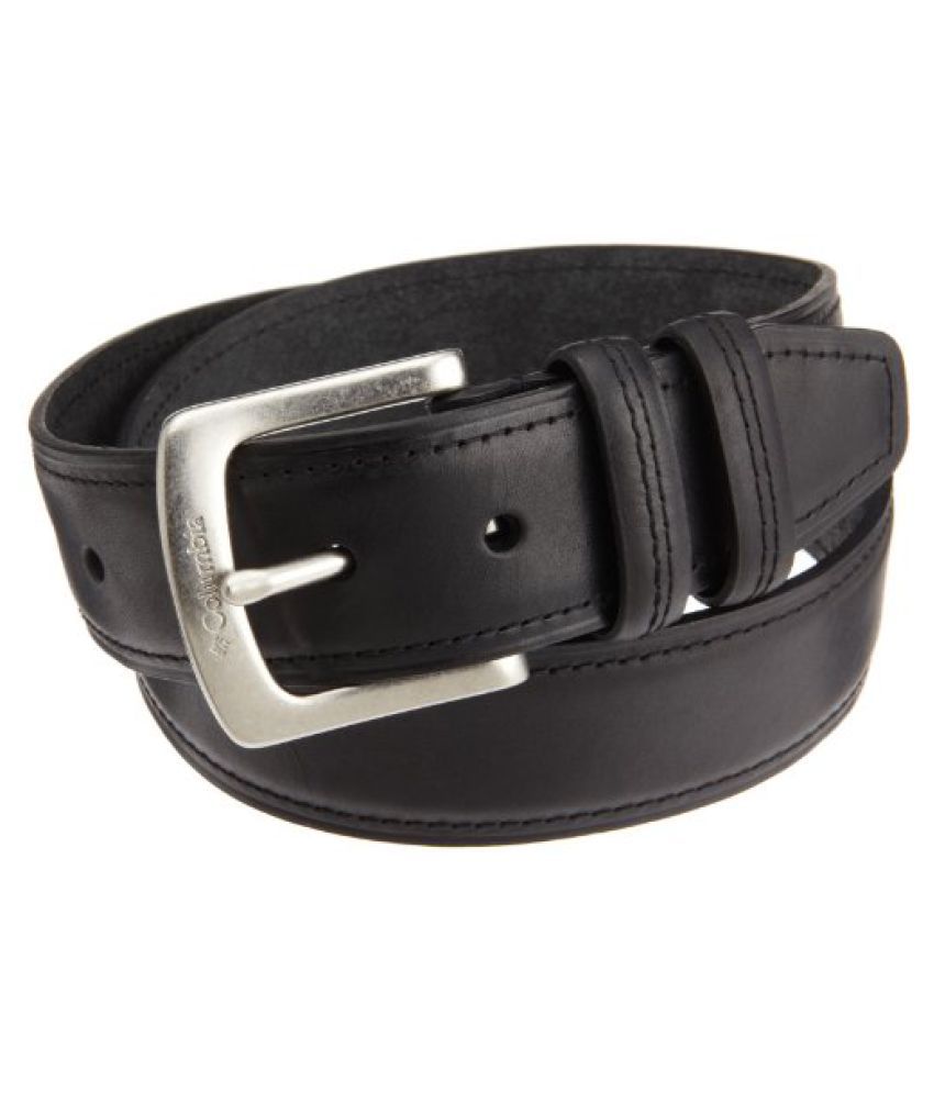 Columbia Mens 40mm Oil Tan Leather Belt With 2 Loops, Black, 44: Buy ...