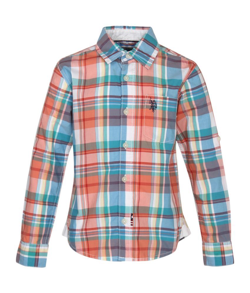 us polo assn check shirt