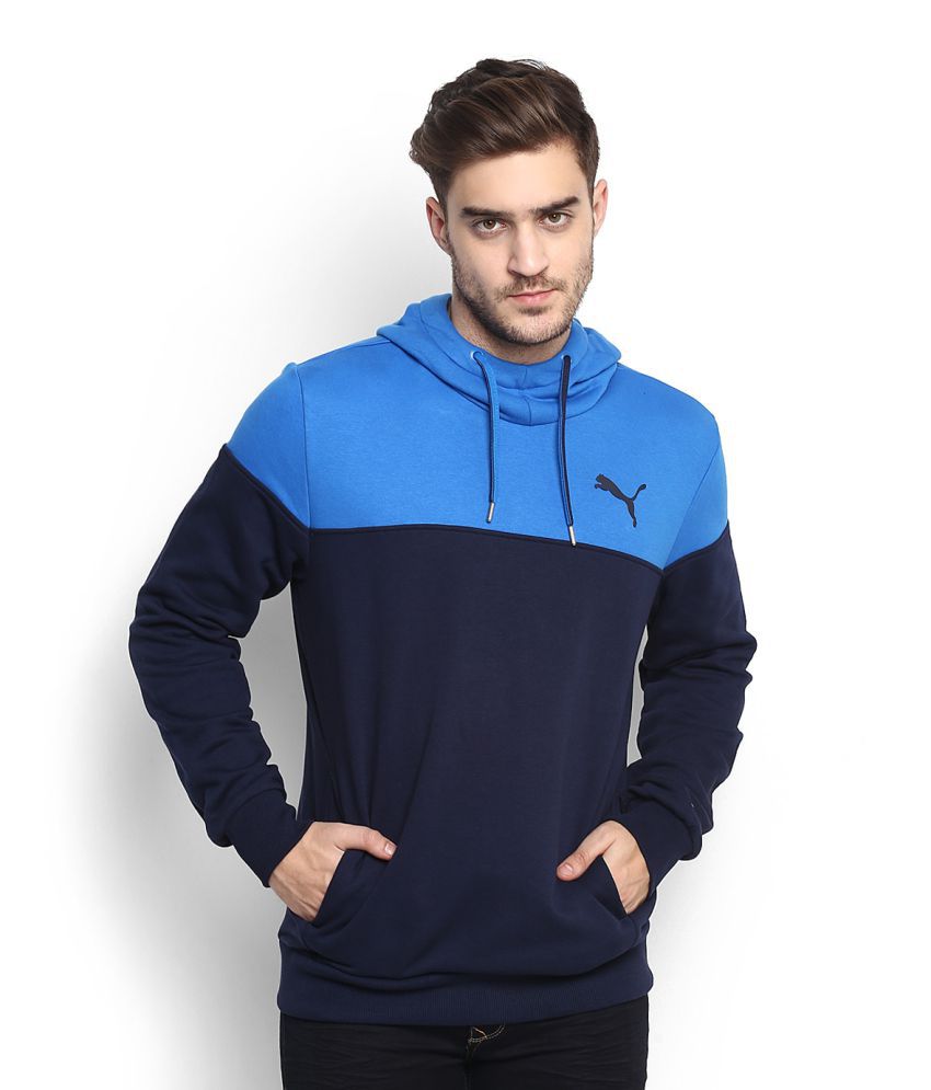 Puma Blue Hooded Sweatshirt Snapdeal price. Hoodies & Sweatshirts Deals ...