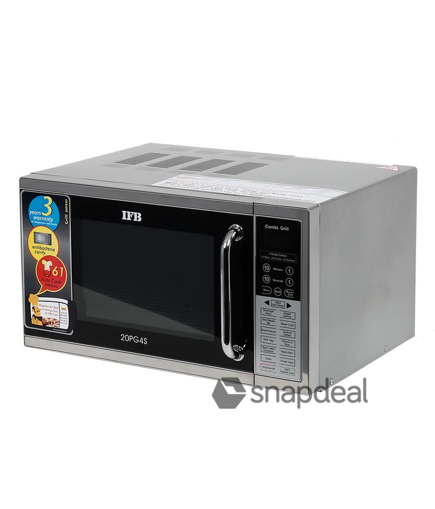 IFB 20 LTR 20PG4S Grill Microwave Oven - Metallic Silver Price in India