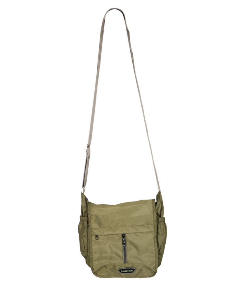Aoking Green Nylon Casual Messenger Bag Buy Aoking Green Nylon Casual