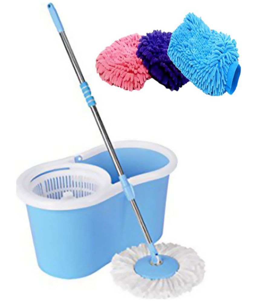 Best Homes Eco Single Bucket Mop 360 degree rotating mop plate reaches
