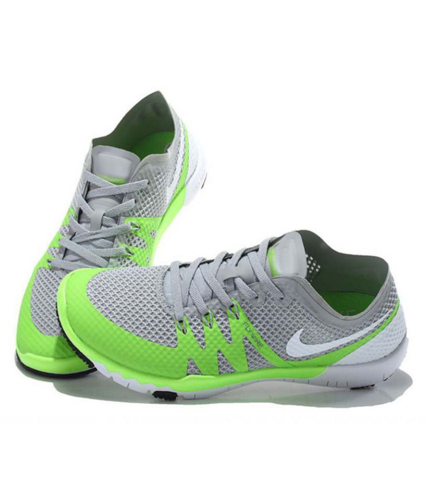Nike Flywire Grey Green Running Shoes - Flywire Grey Green Running Shoes Online at Best Prices in India