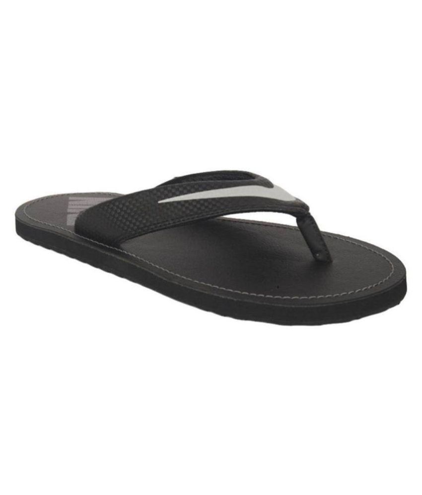 nike black thong flip flop