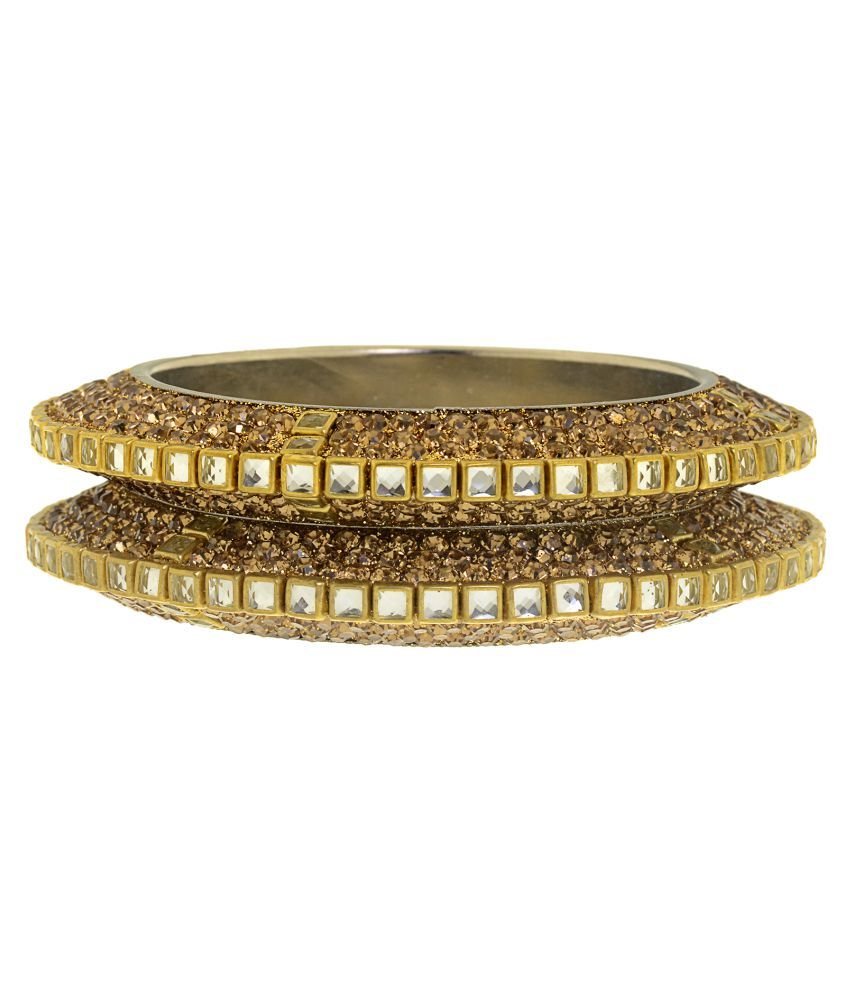 Modish Look Silver brass Bangle Set for Girl