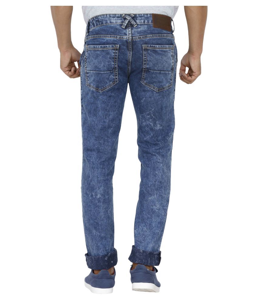 Poliss Blue Regular Fit Jeans - Buy Poliss Blue Regular Fit Jeans ...