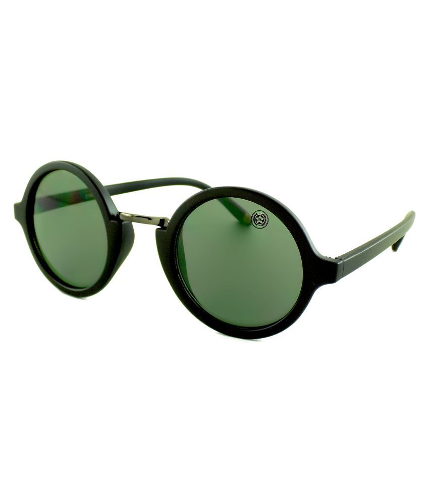 RipleyBrooklyn Green Round Sunglasses ( Green Lenses Round ) Buy