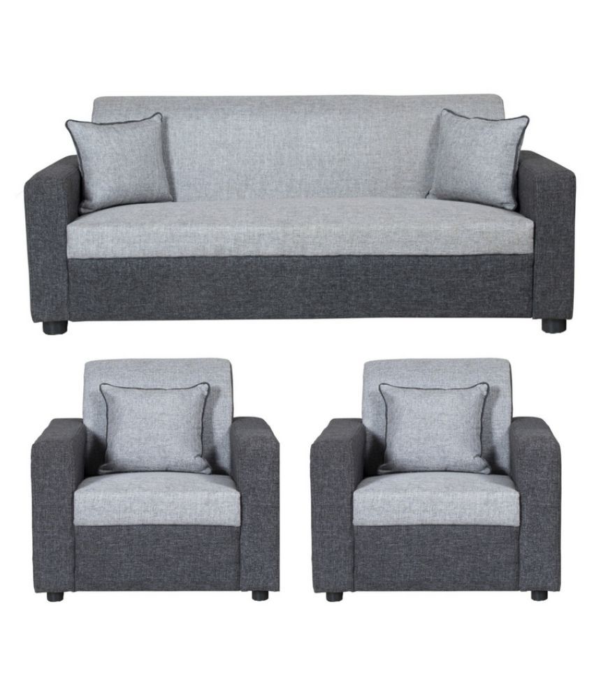 Gioteak Bulgariya 5 seater sofa set  in black grey color 3 