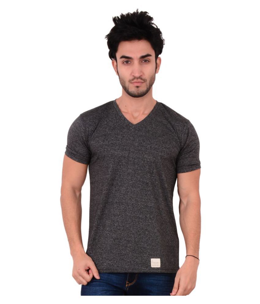MASCARI Black V-Neck T-Shirt - Buy MASCARI Black V-Neck T-Shirt Online ...