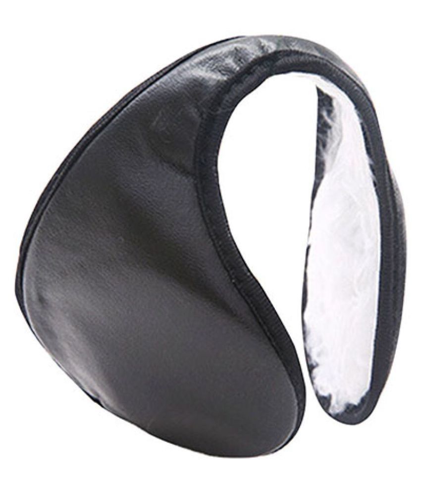 Positive Black Warm Winter Cotton Ear Muff Behind The Head Earwarmer