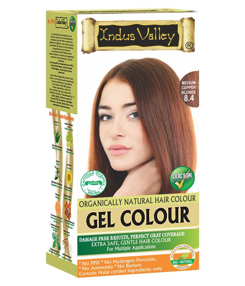 Indus Valley Hair Fibers Medium Copper Blonde 120 Ml Buy Indus Valley 8389