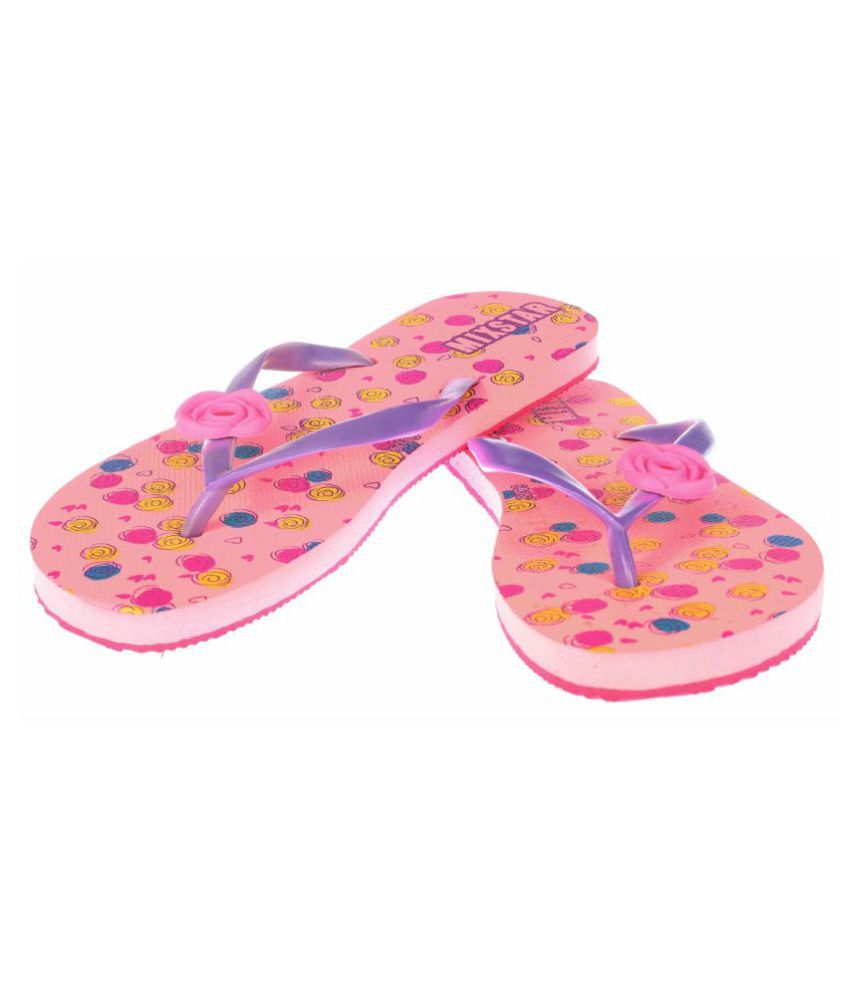 Mixstar Pink Slippers Price in India- Buy Mixstar Pink Slippers Online ...