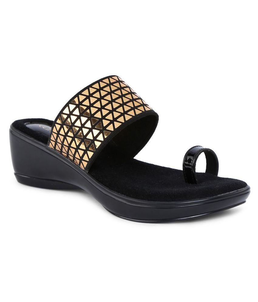 catwalk GOLD Floater Sandals Price in India- Buy catwalk GOLD Floater ...