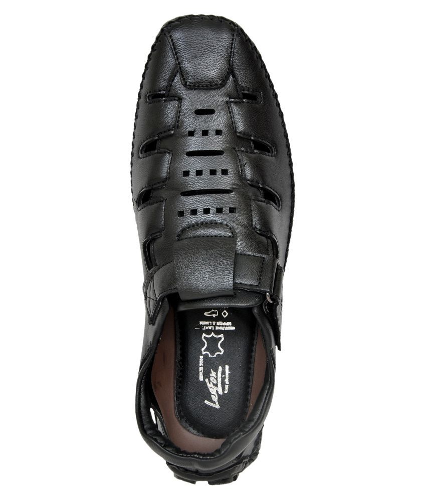 lee fox loafers black