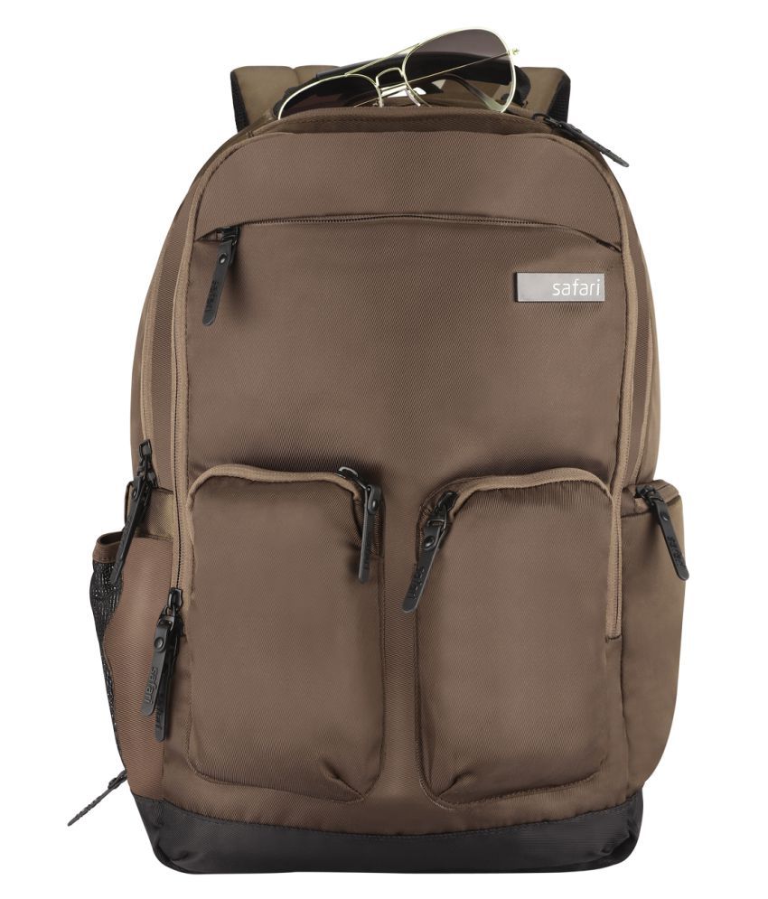 safari brown backpack