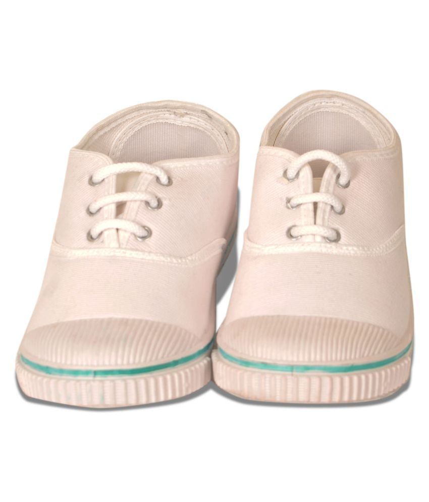 white canvas shoes for school