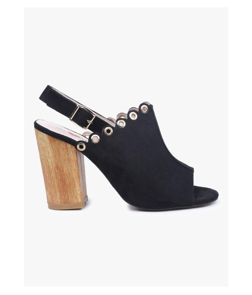 black block heels size 5