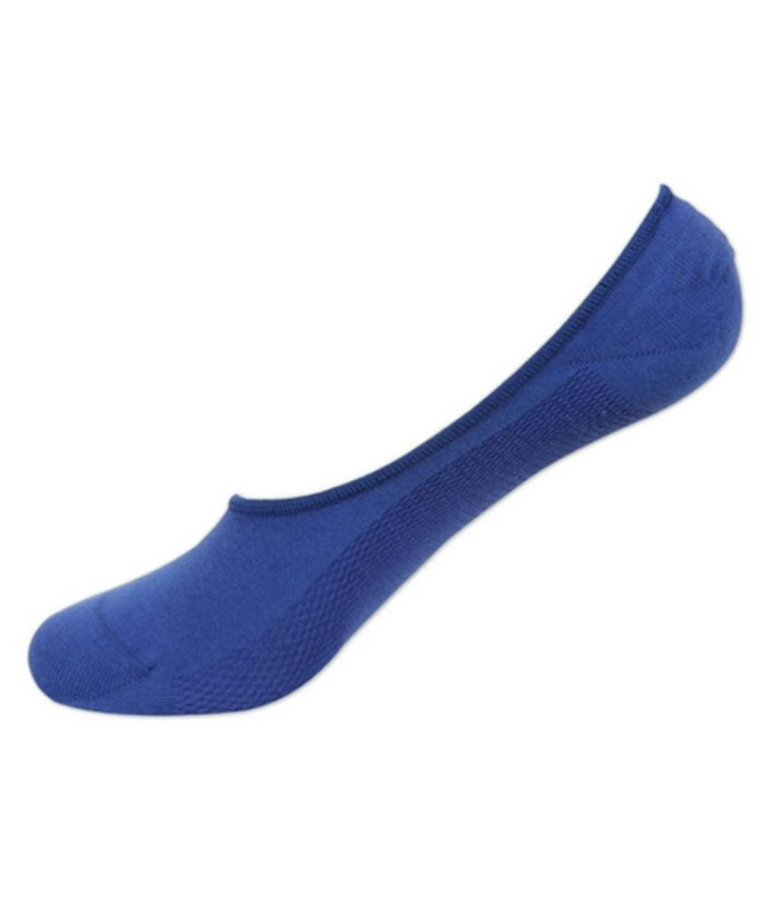     			Tahiro Blue Cotton Footies Loafer Socks - Pack Of 1