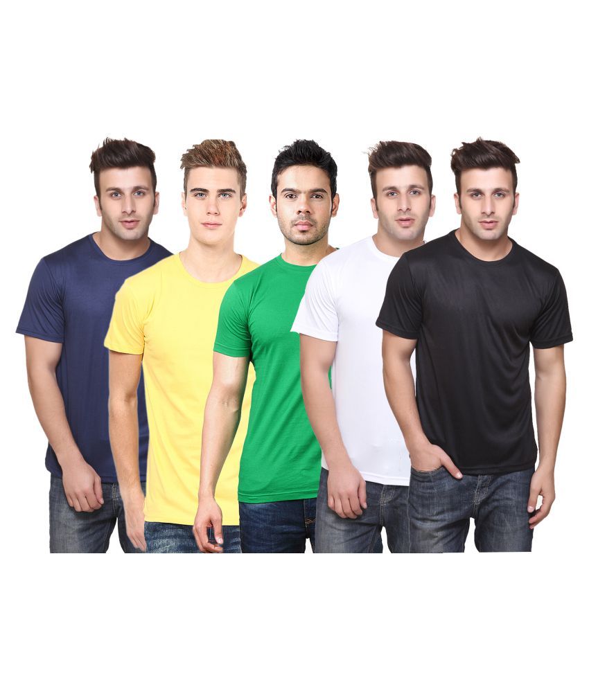     			FUNKY GUYS Multi Round T-Shirt Pack of 5