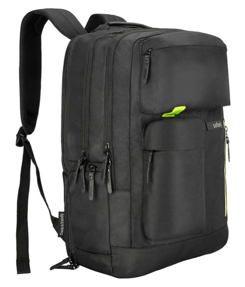 safari black backpack